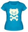 Женская футболка «Медведь пират, свет» - Фото 1