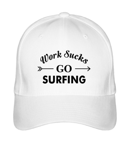 Бейсболка Work sucks, go surfing