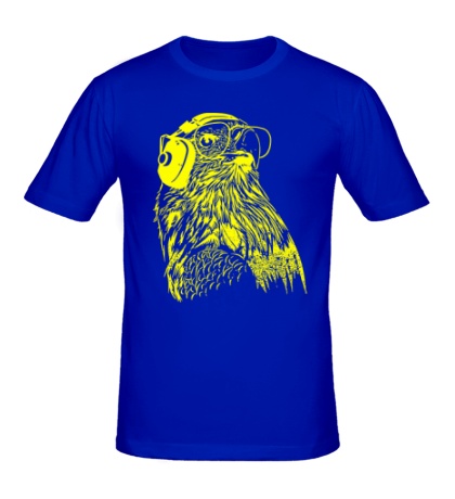 Мужская футболка Орел в наушниках