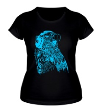 Женская футболка Орел в наушниках