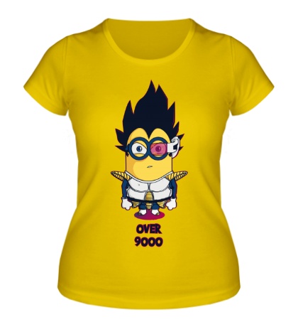 Женская футболка Minion Over 9000