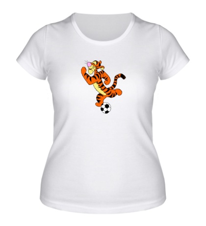 Женская футболка Тигра футболист