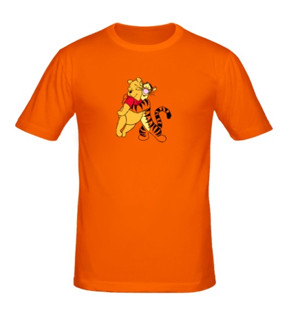 Мужская футболка Винни Пух и Тигра