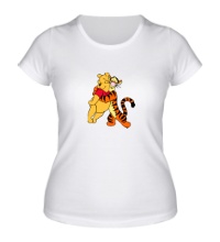 Женская футболка Винни Пух и Тигра