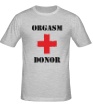 Мужская футболка «Донор оргазма» - Фото 1