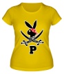 Женская футболка «Заяц пират» - Фото 1
