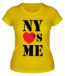 Женская футболка «NY Loves Me» - Фото 1