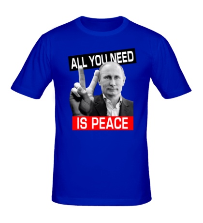 Мужская футболка All you need is peace