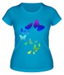 Женская футболка «Влюбленные бабочки» - Фото 1