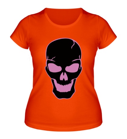 Женская футболка «Страшный череп»