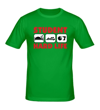 Мужская футболка Student Hard Life
