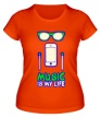 Женская футболка «Music is my Life Glow» - Фото 1