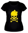 Женская футболка «Череп с бантиком» - Фото 1