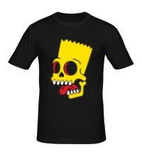 Мужская футболка Барт Симпсон зомби