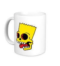Керамическая кружка Барт Симпсон зомби