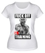 Женская футболка «Fuck off, Im training» - Фото 1
