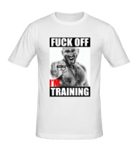 Мужская футболка Fuck off, Im training