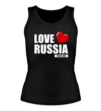 Женская майка Russia Love
