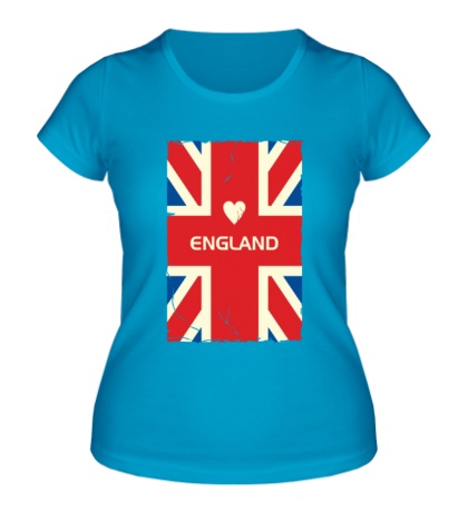 Женская футболка Love England