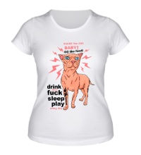 Женская футболка Shake you ass baby