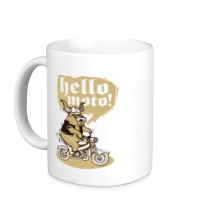 Керамическая кружка Hello moto