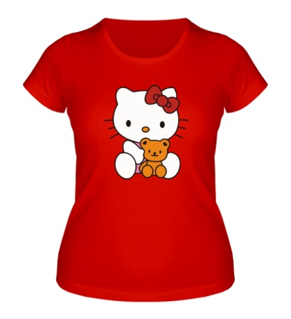 Купить женскую футболку Китти и Тедди