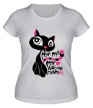 Женская футболка «Мур-мур-мур люблю гламур» - Фото 1