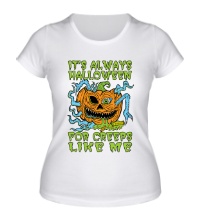 Женская футболка Halloween Creep