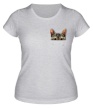 Женская футболка «Кот в кармане» - Фото 1