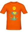 Мужская футболка «Медитирующая обезьяна» - Фото 1