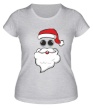 Женская футболка «Санта хипстер» - Фото 1