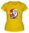 Женская футболка «Веселый Санта Клаус» - Фото 1
