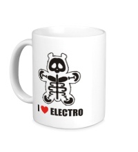 Керамическая кружка I love electro