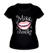Женская футболка Мисс улыбка