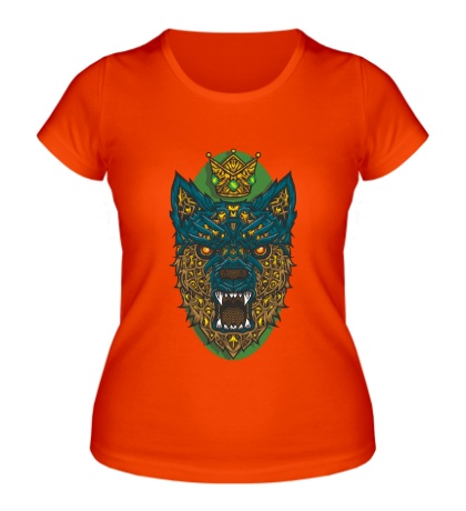 Женская футболка Царский волк