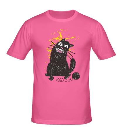 Мужская футболка Черный кот