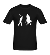 Мужская футболка Охота на ёлку