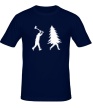Мужская футболка «Охота на ёлку» - Фото 1