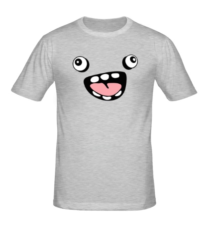 Мужская футболка «Забавная монстрячая рожица»
