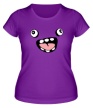 Женская футболка «Забавная монстрячая рожица» - Фото 1