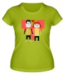 Женская футболка «Парочка программистов» - Фото 1