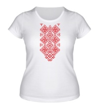 Женская футболка Цветок папоротника: орнамент