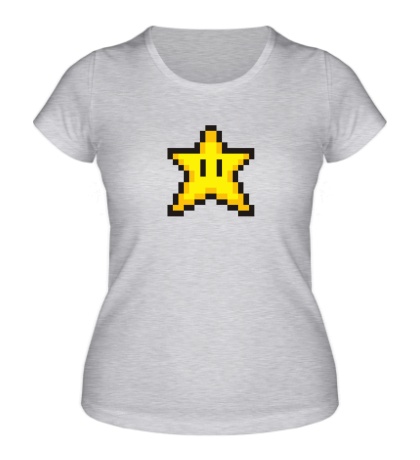 Женская футболка Пиксельная звездочка