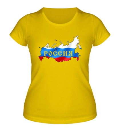 Купить женскую футболку Карта России