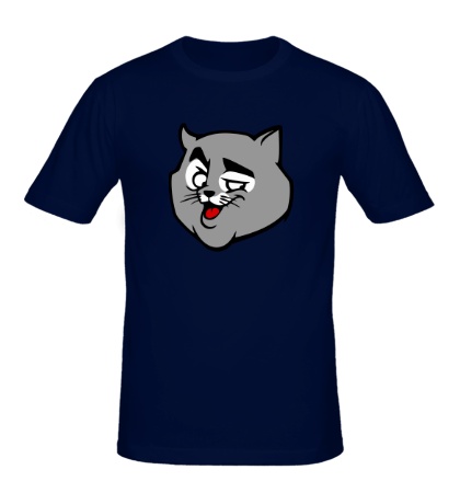 Мужская футболка «Крутой кот»