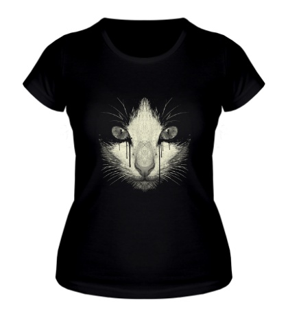 Женская футболка Мордочка кошки