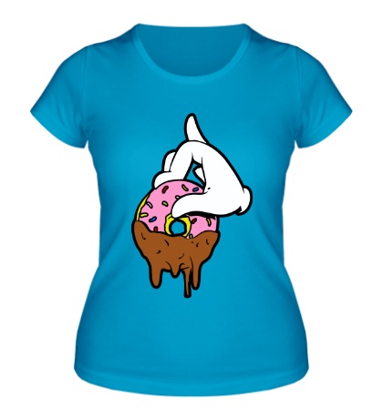 Женская футболка «Шоколадный пончик»