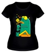 Женская футболка «Лягушка с чупа-чупсом» - Фото 1