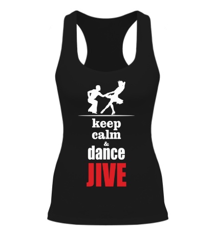 Женская борцовка «Keep calm & dance JIVE»