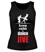 Женская майка «Keep calm & dance JIVE» - Фото 1
